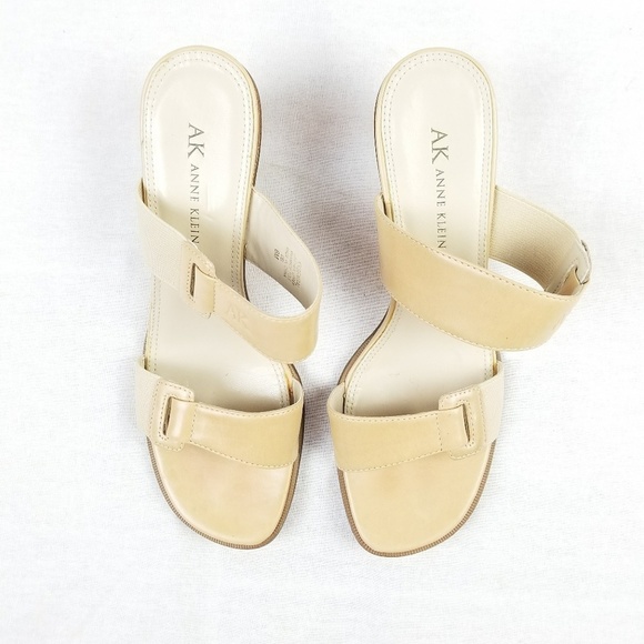 Anne Klein Double Leather Strap Heels Scandals - Picture 3 of 5